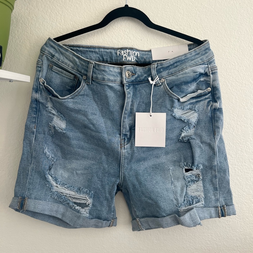 Size 22 plus size denim shorts